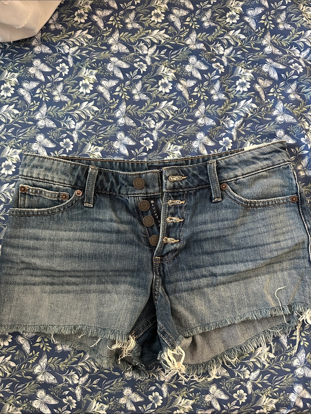Lucky Brand Distressed Blue Denim Cutoff Shorts